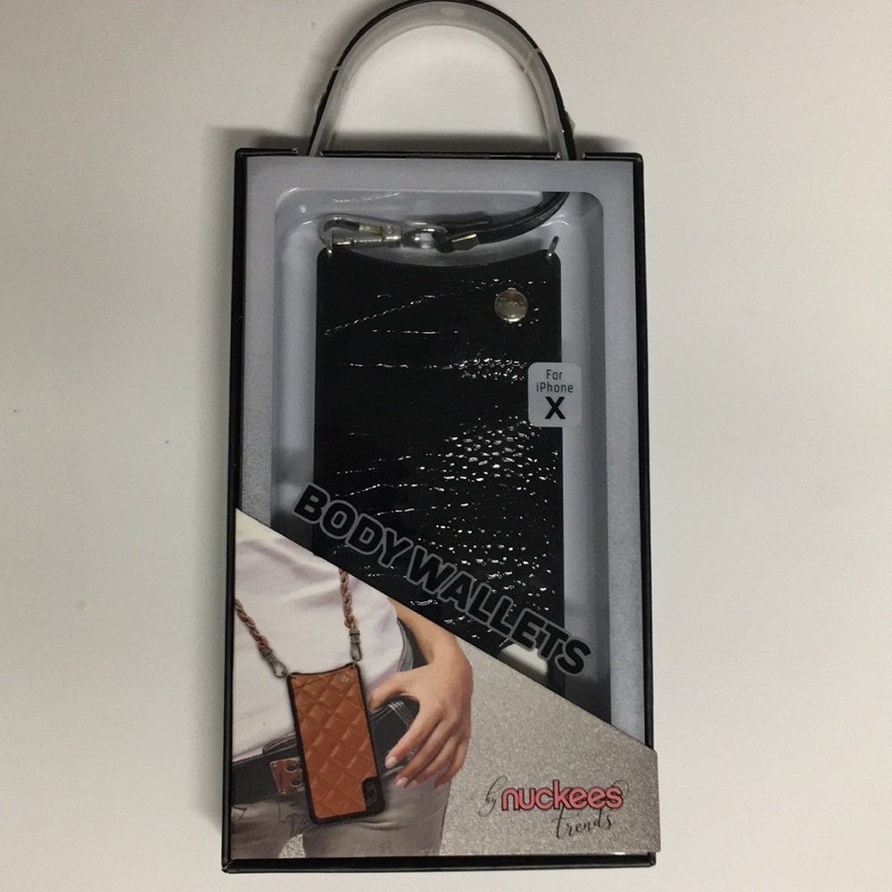 Nuckees BodyWallet | Black | For iPhone X